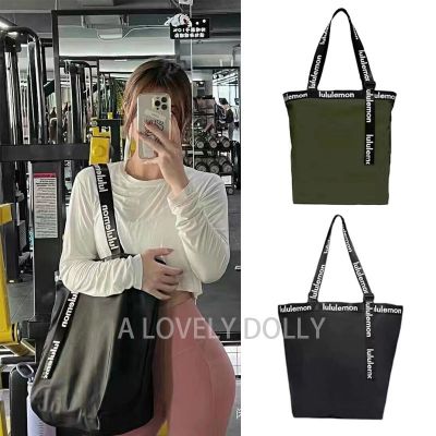 ✓ lulu nylon waterproof shoulder bag womens large-capacity handbag travel eco-friendly shopping bag fashion mommy bag