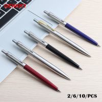2/6/10/PCS Metal Ballpoint Pen Promotional Pens G2 Refill Blue Ink Automatic Ballpoint Pens Set For School stationery office Pen Pens