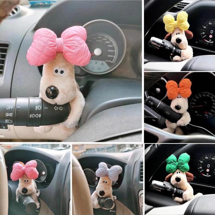 car-dog-doll-dog-plush-toy-with-bow-tie-car-ornament-plush-doll-decoration-home-room-auto-accessories-car-interior-decoration-graceful