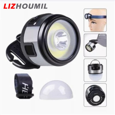 LIZHOUMIL Led Headlamp 300-400 Lumen Multi-function Cap Clip Light With Strong Magnet For Outdoor Fishing Camping