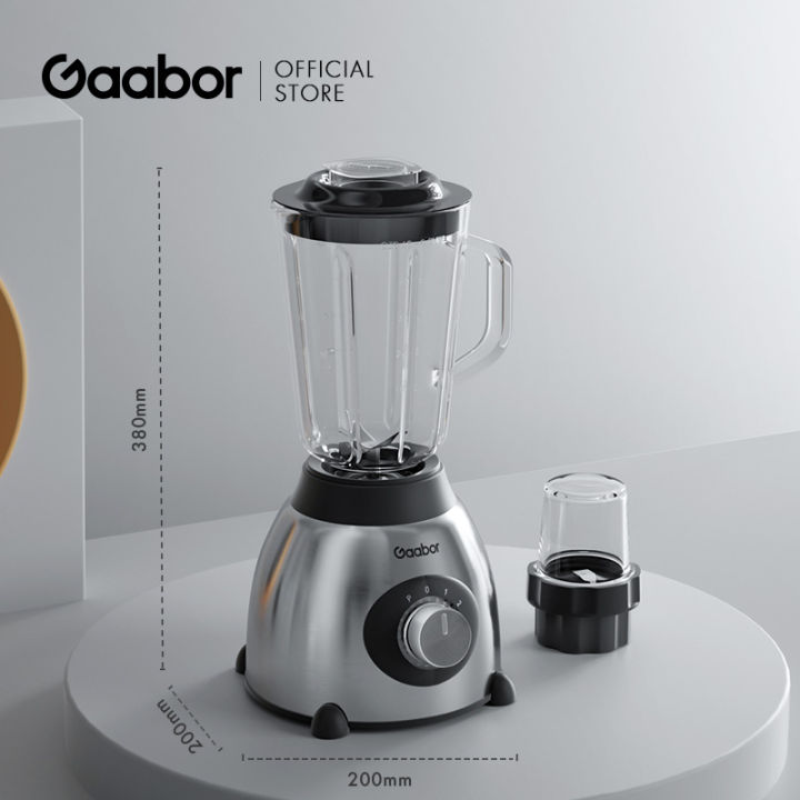 gaabor-1-5-ลิตร-เครื่องปั่นอเนกประสงค์-250w-เครื่องปั่นผลไม้-เครื่องปั่นพริก-โถปั่น-ใบมีดสแตนเลส-blender-amp-mixer-gf-m15a-เครื่องใช้ไฟฟ้าในครัวขนาดเล็ก-เครี่องแกง