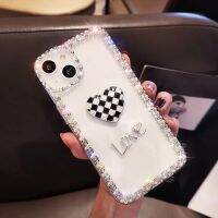 เคสโทรศัพท์ติดเพชรคริสตัลแวววาวน่ารักสำหรับ Samsung โน๊ต20 A53 A52 A71มาก5กรัม A32 A31 A33 A14 A12 A73 Note 8 9 10 Plus เคสฝาปิดคริสตัลมันวาวกันกระแทก