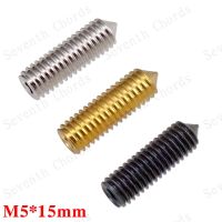 72 Pcs M5*15mm Electric Guitar Tremolo Bridge Fine Tuning Hexagon Screws Humbucker Pickup Polepiece Hex Screws Guitar Bass Accessories