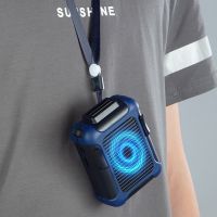 Summer Camping Fishing USB Hanging Clip on Waist Belt Hands-free Air Cooling Fan Portable fan hang neck lazy outdoor fan