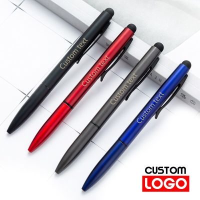 Multifunction Metal Touch Pen Custom Logo Ballpoint Pen Stationery Wholesale Custom Logo School Supplies Lettering Engraved Name Pens