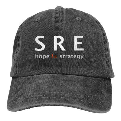 SRE Hope Is Not A Strategy Baseball Cap Men Hats Women Visor Protection Snapback Software Developer Coder IT Geek Caps