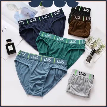 5 Pcs) Depi Men Underwear Brief Mini Brief Breathable Superior Cotton  Assorted Colour - 1BB1502