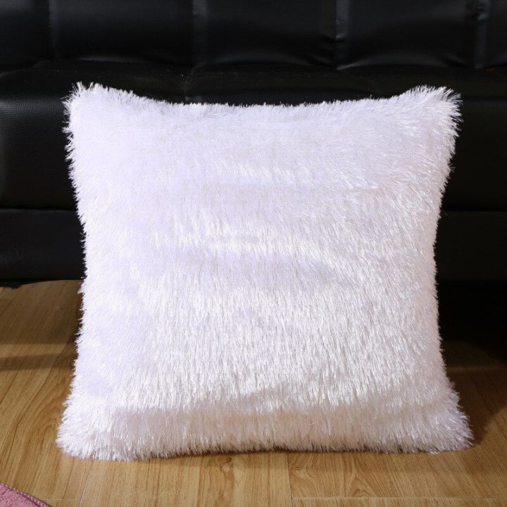 43x43cm-soft-long-plush-solid-color-sofa-cushion-cover-throw-pillow-case-home-decor