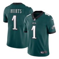 2023 NFL Super Bowl Philadelphia Eagles 1 Hurts 6 Smith 11 Brown Green Black White Football Jersey เสื้อกีฬาชาย เสื้อฟุตบอล เสื้อบอลวินเทจ ชุดฟุตบอลผู้ชาย เสื้อกีฬาชายคอปก