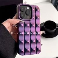 iphone case Insฤดูร้อนDark Nightสีม่วงรูปแบบเว้าและนูนเหมาะสำหรับApple 14Promaxโทรศัพท์มือถือกรณีIphone11 นุ่ม 12 หญิง 13pro