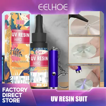 UV Resin Glue Hard Clear Ultraviolet Curing Epoxy Resin UV Glue Sunlight  Activated DIY Jewelry Making Tools Quick Drying Glue