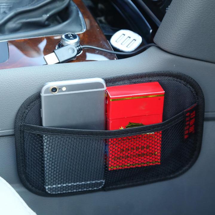 Universal Car Seat Side Back Storage Net Bag Phone Holder Pocket-Organizer