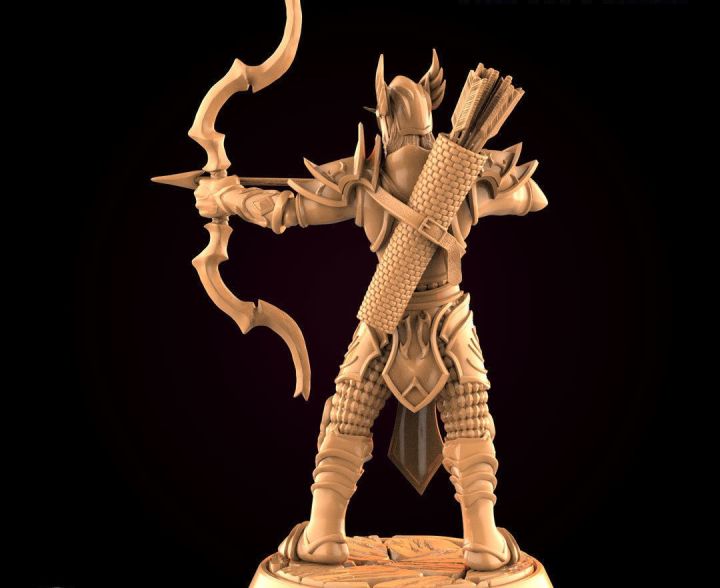 โมเดล-world-of-warcraft-figures-elf-archer-scale-1-25-1-35