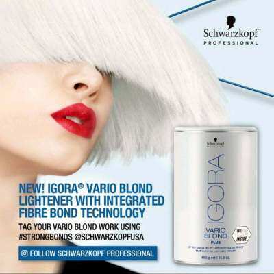 ผงฟอกสีผม ชวาร์สคอฟ อีโกร่า แวริโอ บลอนด์/Schwarzkopf IGORA VARIO BLOND PLUS 450 g.