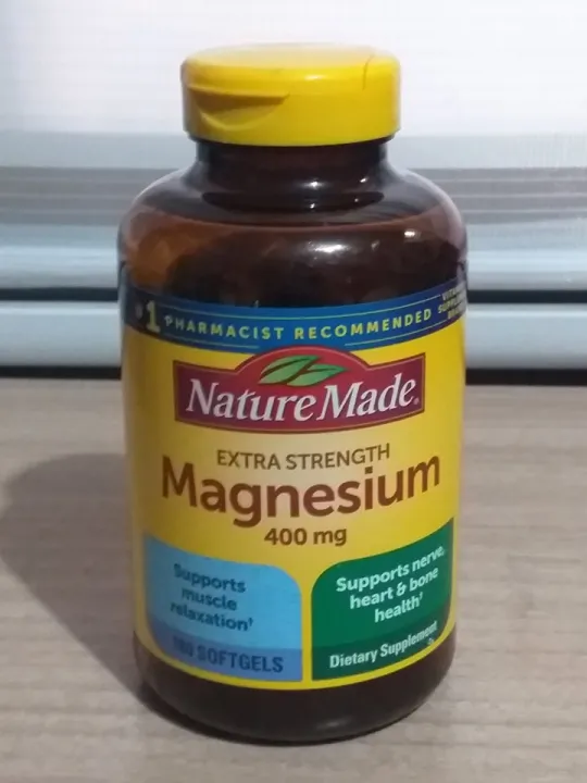 Naturemade extra strength Magnesium 400mg 180 softgel Lazada PH