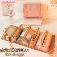 Makeup bag female portable large capacity to receive sense of new advanced folding travel toiletry bags protects skin taste