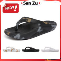 【San Zu】 รองเท้าแตะแบบสวมน้ำหนักเบาน้ำหนักเบากลางแจ้งรองเท้าแตะชายหาดหนานุ่มผู้ชายและผู้หญิงรองเท้าแตะกันลื่นในห้องน้ำ 2003