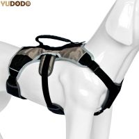 YUDODO Harness straps Professional Nylon Large Dog Training Harness Outdoor Safety Reflective Adjustable Quick Control Harnesses Collars