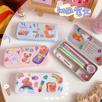 กล่องดินสอ กล่องดินสอฝ้าใสเรียบง่าย Simple transparent pen case