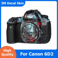 สำหรับ Canon 6D2 6DII รูปลอกผิวไวนิลห่อฟิล์มกล้องร่างกายป้องกันสติ๊กเกอร์เสื้อ EOS 6DM2 6D MARK2 MarkII MARK 2 II