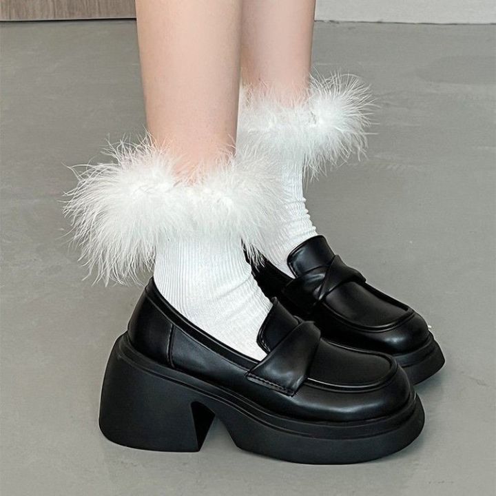darane-2023-รองเท้าส้นสูงสไตล์อังกฤษใหม่-รองเท้าหนังผู้หญิงส้นหนา-รองเท้าส้นสูงนุ่มสบาย-รองเท้าหนังผู้หญิงส้นหนาตื้นย้อนยุค