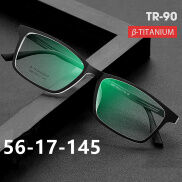 YIMARUILI Kính Mắt To Bằng Titan Nguyên Chất Công Sở Siêu Nhẹ Gọng Kính