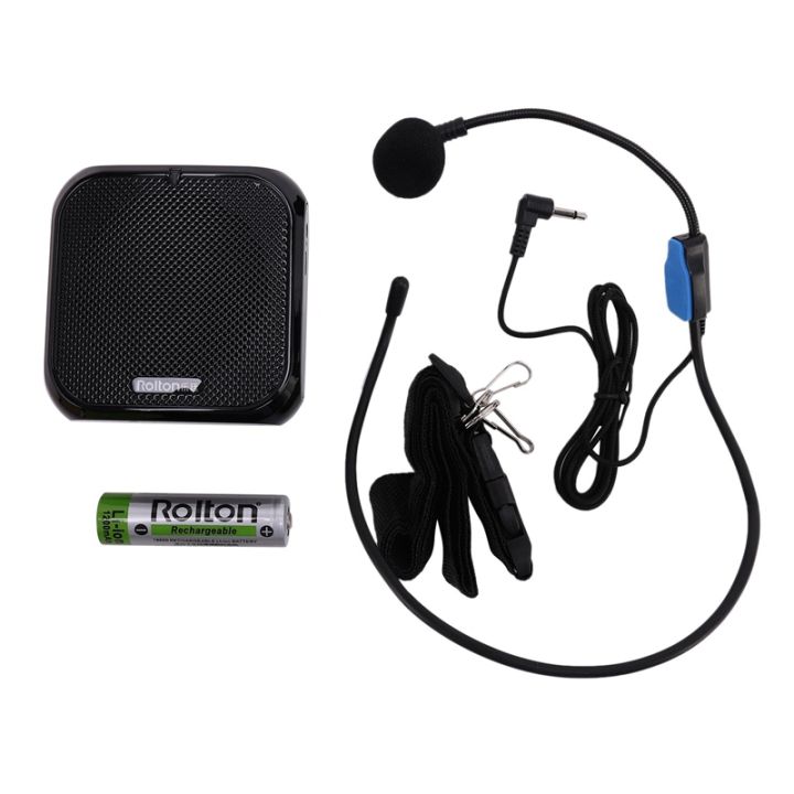 rolton-k400-portable-voice-amplifier-amplifier-with-line-microphone-speaker-fm-radio-mp3-teacher-training