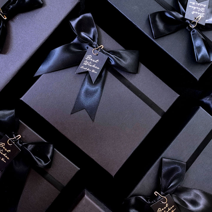 กล่องของขวัญ-กล่องสำเร็จรูปสีดำ-กล่องเซอร์ไพรส์-กล่องเปล่า-กล่องกระดาษแข็งอย่างดี-gift-boxes