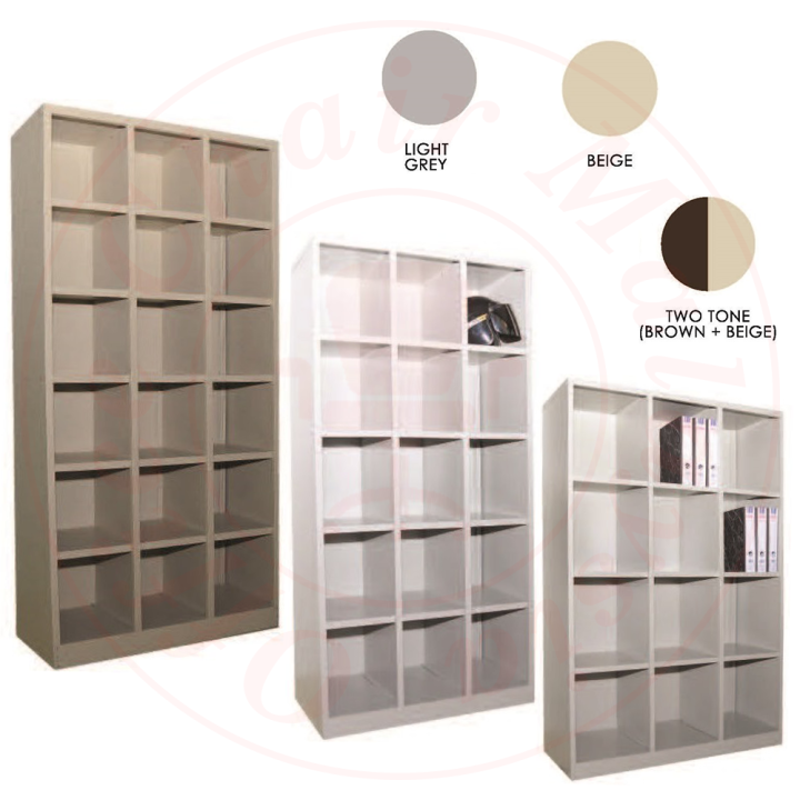 Steel Pigeon Hole 12 / 15 / 18 Compartment (Steel Bookshelf SPH Series Lazada