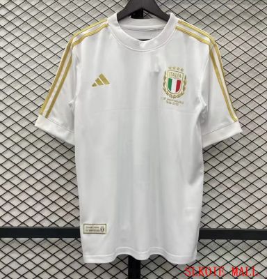 เสื้อกีฬาสีขาวรุ่นที่ระลึกอิตาเลี่ยน23/24ไทยคุณภาพดีเสื้อแข่งฟุตบอลสำหรับผู้ชาย