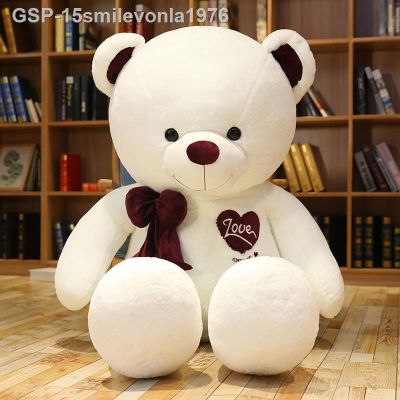 ENVY☾♟15smilevonla1976 Boneca Urso Branco Gigante Brinquedo De Pelúcia Lenço Macio Almofada Bonita Presentes Meninos Meninas Novo 140-180Cm