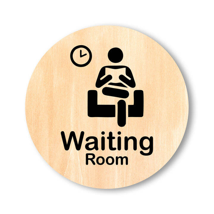 sign system waiting room - papan tanda ruang tunggu kantor | Lazada