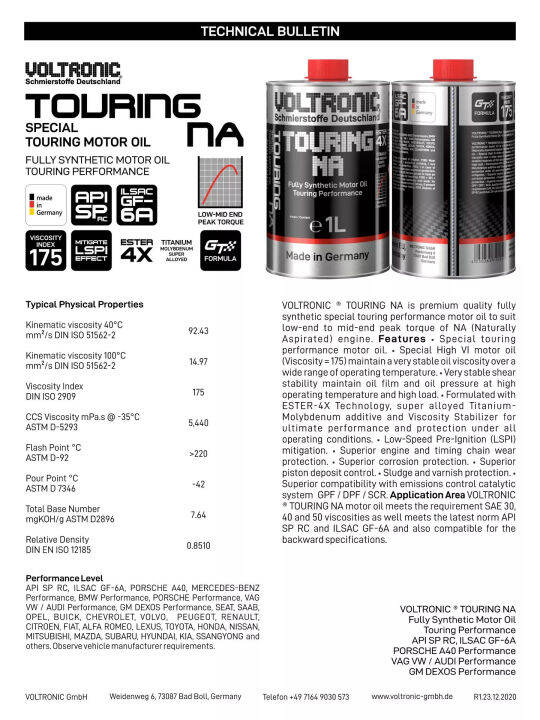 ถูกที่สุดในโลก-voltronic-touring-na-fully-synthetic-racing-performance-น้ำมันเครื่องสังเคราะห์แท้-100-1ลิตร