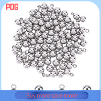 PDG 7.5x5mm เครื่องรางลูกบอลขนาดเล็ก เหล็กไร้สนิม จี้โลหะปลาย แหวนกระโดดเปิด ที่แขวนแบบห่วง สำหรับเครื่องประดับสตรี