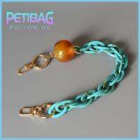 PETIBAG โซ่คล้องคอเคสซิลิโคนโทรศัพท์สีอะคริลิคผสมสายกระเป๋าถือคนส่งเอกสารแฟชั่นโซ่เรซินผู้หญิง