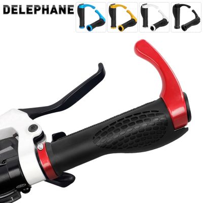 Mountain Bicycle Grip Handlebar End Cap Aluminium Alloy Lock MTB Road Bike Handlebar Grip Anti-Skid Soft Rubber Bicycle Grips