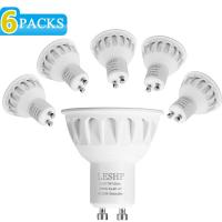 COYEN LESHP GU10 AC120V 7W สปอตไลท์ไฟ LED 4000K 520LM หรี่แสงได้40 ° มุมลำแสง,ไฟ LED,สมาร์ทหลอดไฟ,โคมไฟ