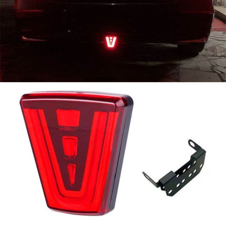 Car Tail Brake Light Lamp+Bracket Red Braking Flashing +Driving Always On Brake Lights Fog