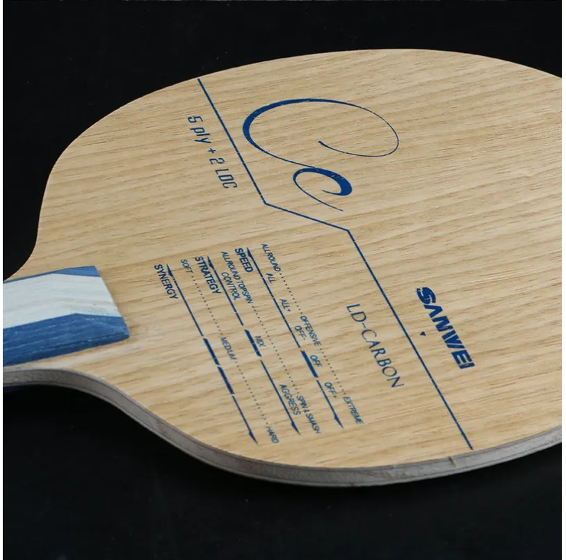 Sanwei CARBON (5+2 Carbon, OFF++) Table Tennis Blade Ping Pong