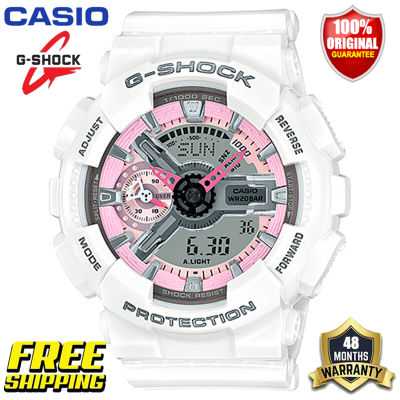 G-Shock GMAS110 ต้นฉบับ นาฬิกาข้อมือสตรีกีฬากันกระแทกกันน้ำ 100M พร้อมรับประกัน 4 ปี GMA-S110CC-4A (คลังสินค้าพร้อม)