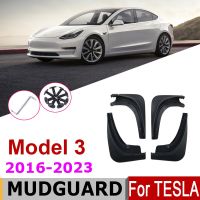 Car Mud Flaps For Tesla Model 3 2022 Essories 5YJ3 Model3 2019 2018 2017 2016 Front Rear Mudflaps Splash Guards Mudguard