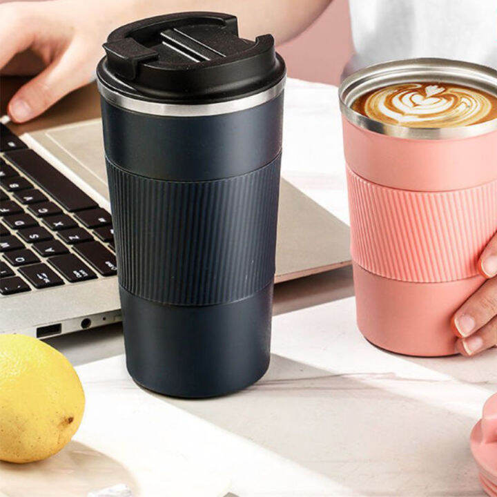 คลังสินค้าพร้อม-zir-mall-380ml-510ml-double-stainless-steel-304-coffee-thermos-mug-leak-proof-non-slip-car-vacuum-flask-travel-thermal-cup-water-bottle-coffee-cup-office-cup-car-thermos-mug