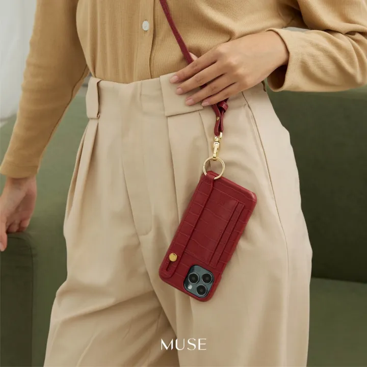 ใส่โค้ด-8muse65-ลดเพิ่ม-65-muse-hand-strap-card-holder-phone-case-colorful-tone-12-12pro-12pro-max