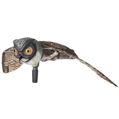 BOKALI ปลอมนกฮูก Prowler กับย้าย Wing BIRD PROOF Repellent Garden Decoy Pest Scarer