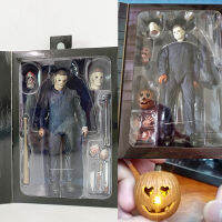 NECA Michael Myers รูปฮาโลวีน UltimateToy พร้อมตุ๊กตา LED คริสต์มาสฮาโลวีนของขวัญของเล่นสำหรับเด็ก