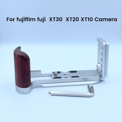 L Plate for Fujifilm Fuji XT30 XT20 XT10 Camera L Type Wood Bracket Tripod Quick Release Plate Base Grip Handle