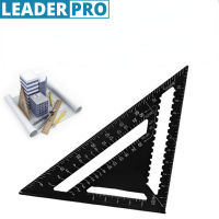 12" Speed Square Metric Aluminum Alloy Triangle Ruler Squares for Measuring Tool Metric Angle Protractor Woodworking Tools