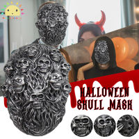 SS SS ฮาโลวีนสยองขวัญ Steam Skull Mask Latex Doomsday Mask คอสเพลย์ Props สำหรับ Halloween Theme Party