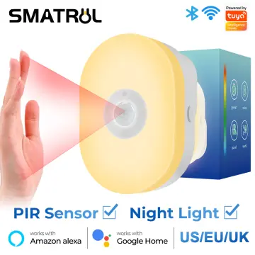 SMATRUL Tuya WiFi Dimmable Night Light with PIR Motion Sensor US Plug