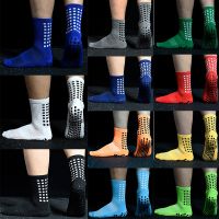 (Celebrity Menswear)ใหม่กีฬาลื่นถุงเท้าฟุตบอลผ้าฝ้ายฟุตบอลผู้ชายจับถุงเท้า Calcetines